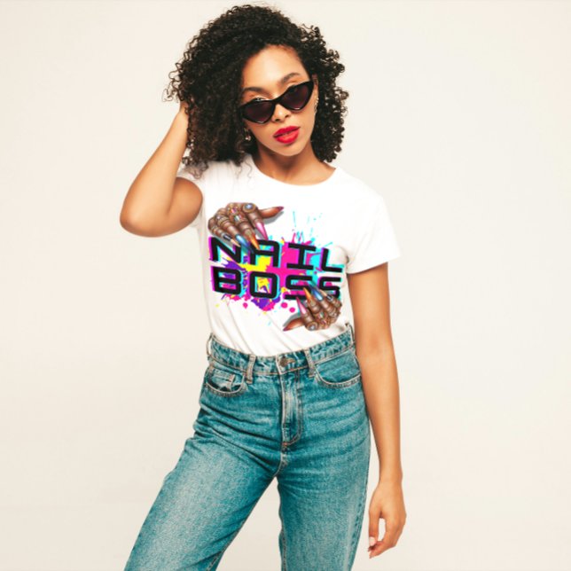 T-shirt "Nail Boss" Bold Beauty Tech (Créateur téléchargé)