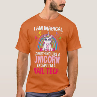 T-shirt Nail Tech Magique Unicorn Cute Cosmetologist