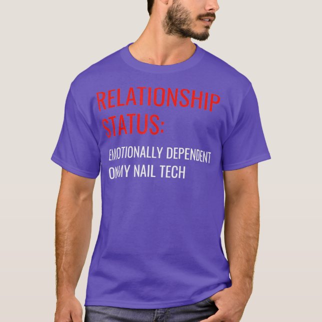 T-shirt Nail Tech Relation Statut Artiste manicuriste (Devant)