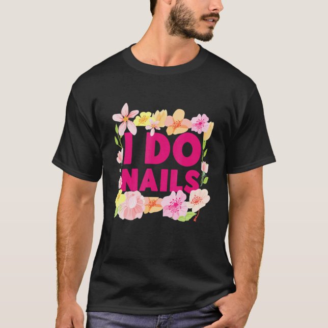 T-shirt Nail Tech Travail Uniforme Nail Polonais 3 (Devant)