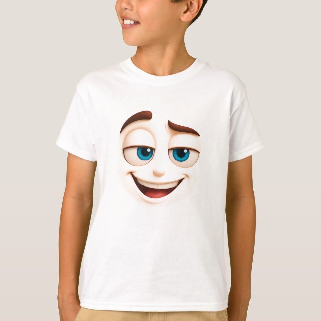 T-shirt Nailed it – smug blue eyed grin (Devant)