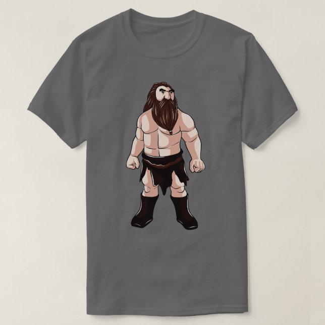 T-shirt Nain avec barbe nains guerrier nain (Design devant)