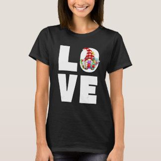 T-shirt Nain Enseignant Pour Femmes Lisant Des Livres Amou
