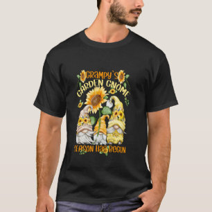 T-shirt Nains de Tournesol Floral Citation Pour Grampy Jar
