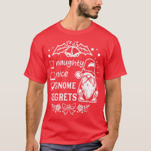T-shirt Nains gentils méchants regrets - Gnomes de Noël mi
