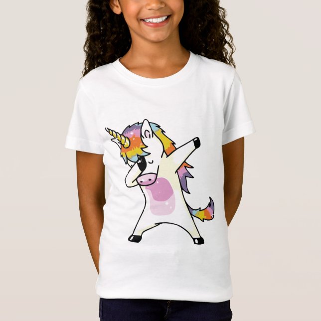 T-Shirt Naissance à l'arc-en-ciel de Unicorn Cute (Devant)