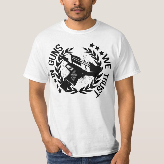 T-SHIRT NAISSANCE AÉRIENNE - EN ARMES NOUS AVONS CONFIANCE (Devant)