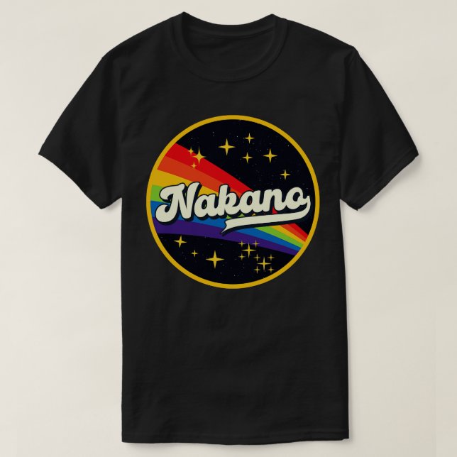T-shirt Nakano Rainbow Dans L'Espace Style Vintage (Design devant)