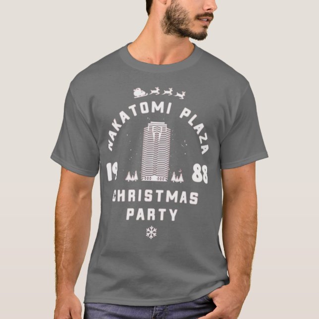 T-shirt Nakatomi Plaza Christmas Party (Devant)