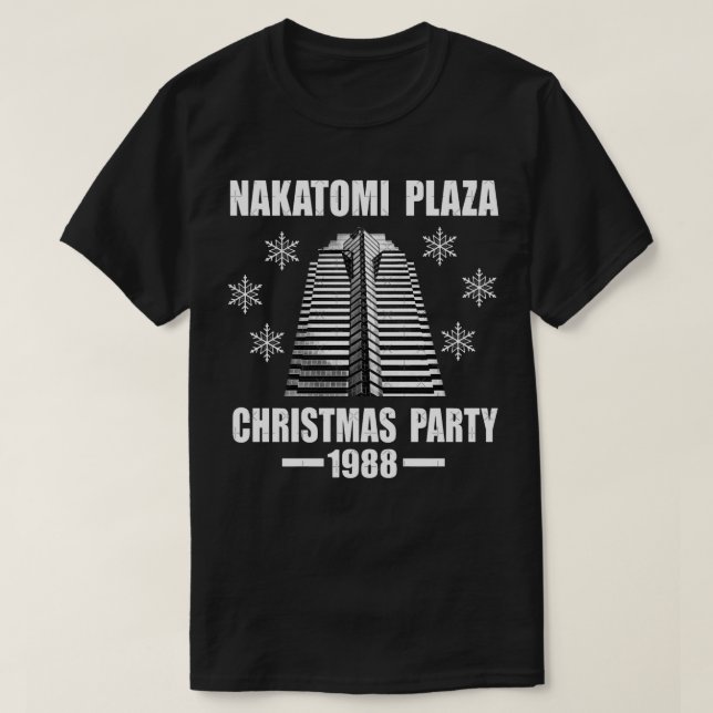 T-shirt Nakatomi Plaza Christmas Party 1988 Classique T-Sh (Design devant)