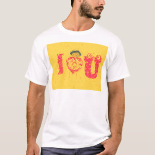 T-shirt Nakupenda - I Love U Swahili Mot Texte Signifiant 
