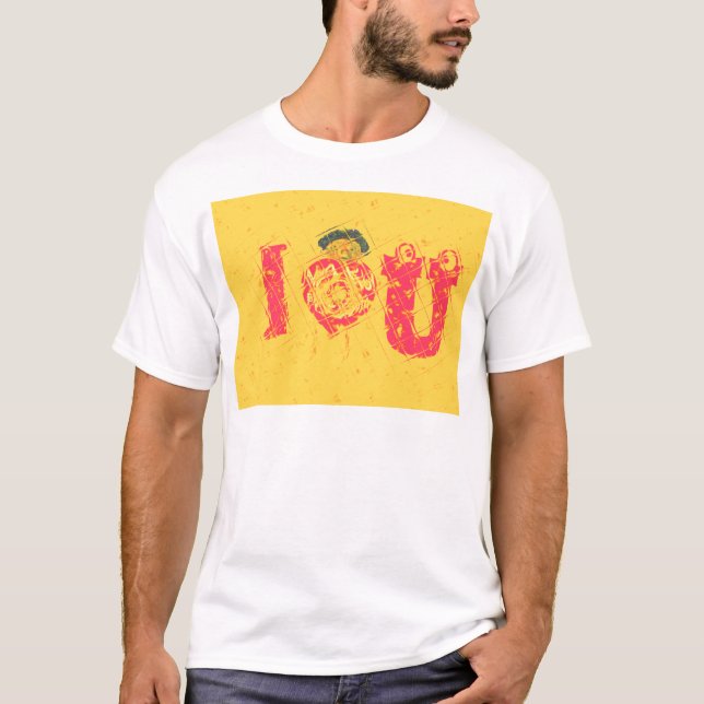 T-shirt Nakupenda - I Love U Swahili Mot Texte Signifiant  (Devant)