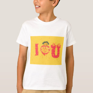 T-shirt Nakupenda - I Love U Swahili Mot Texte Signifiant 