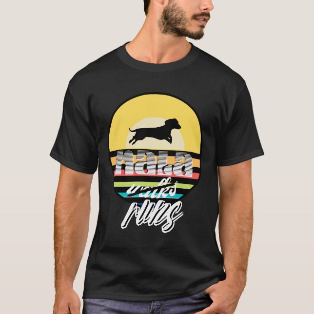T-shirt Nala Dirige Dachshund I Love Running (Devant)