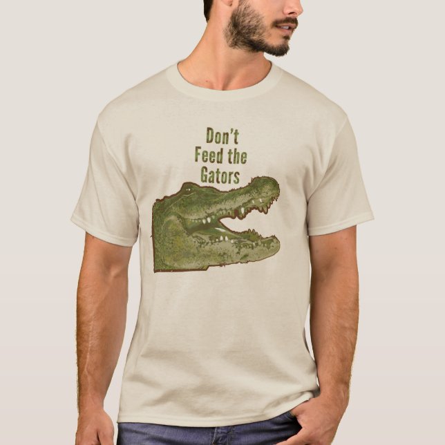 T-shirt N'alimentez pas les alligators (Devant)