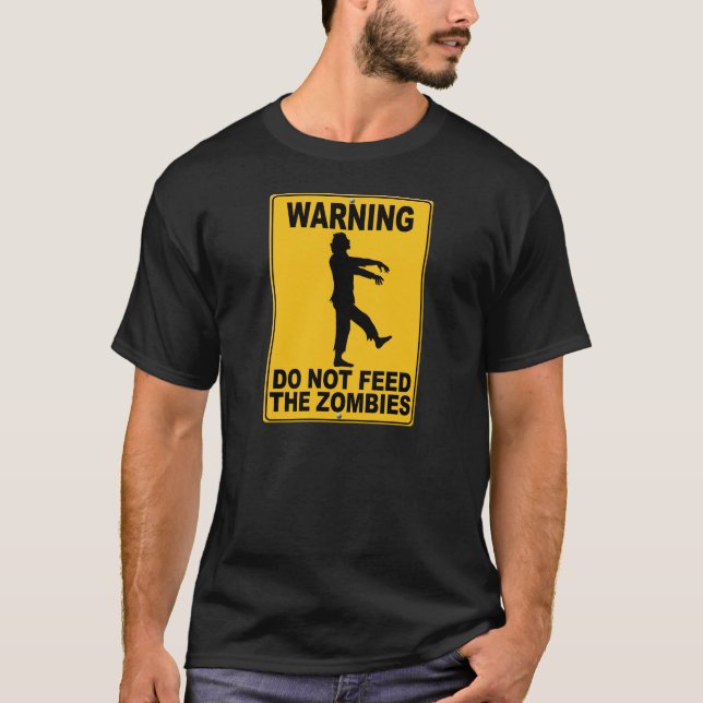 T-shirt N'alimentez pas les zombis (Devant)