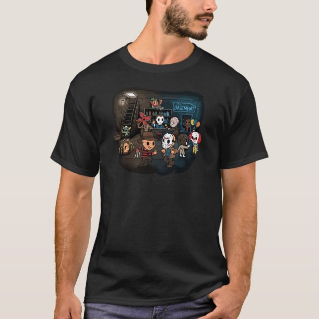 T-shirt N'allez pas au sous-sol (Devant)