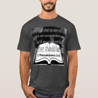 T-shirt N'allez pas manger 2 Thessaloniciens