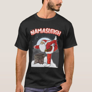 T-shirt Namasleigh Méditant Santa Claus Yoga Christmas M