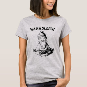 T-shirt Namasleigh Père Noël Méditation de Noël Yoga H