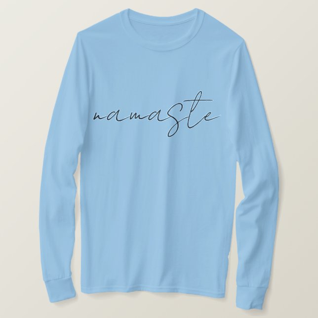 T-shirt namaste élégante typographie (Design devant)