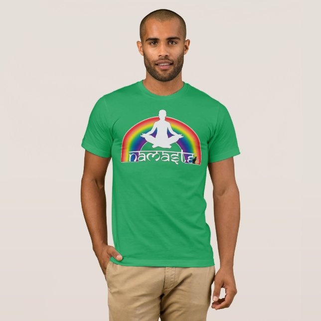 T-shirt Namaste Intentions Arc-en-Ciel (Devant entier)