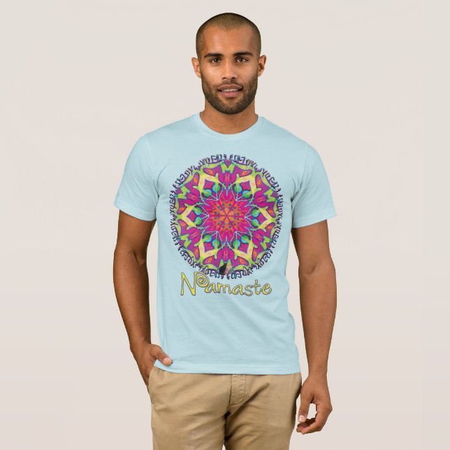 T-shirt Namaste Kaleidoscope Orné (Devant entier)