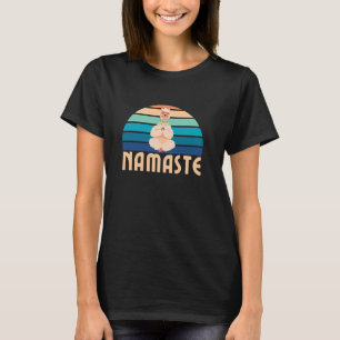 T-shirt Namaste Lama drôle Méditation Yoga Pose Alpa migno