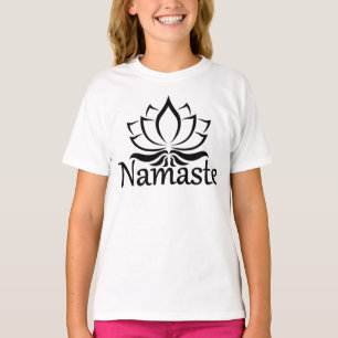 T-shirt Namaste Lotus Fleur Yoga Méditation Bouddhiste
