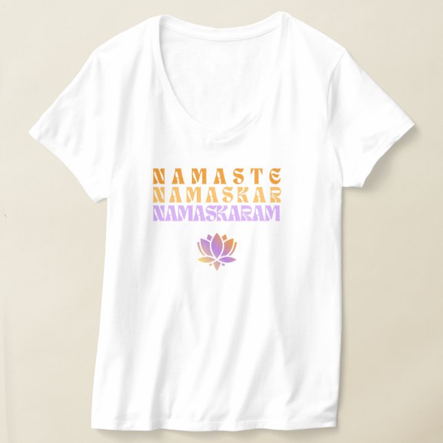 T-shirt Namaste Namaskar Namaskaram Design graphique (Poser)