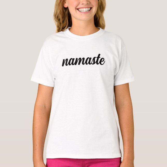 T-shirt Namaste Salutation Méditation Spirituelle (Devant)