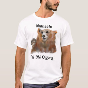 T-shirt Namaste Tai Chi Qigong Bear