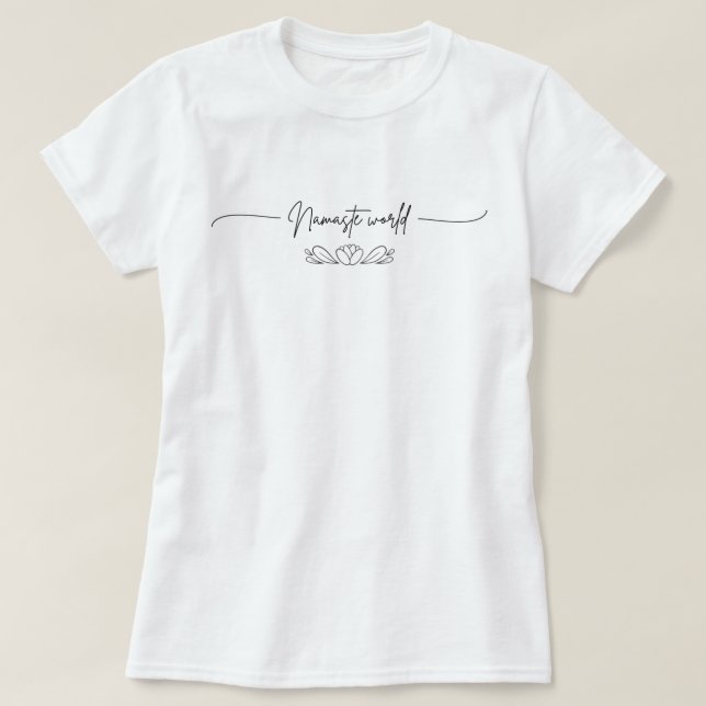 T-shirt Namaste world Yoga (Design devant)