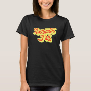 T-shirt Namaste Yall Typographie Yoga Sud Années 80 6