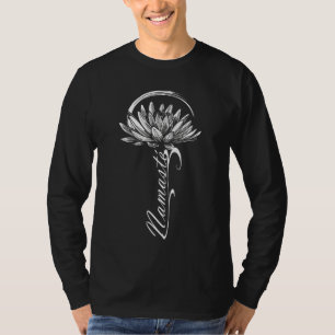 T-shirt Namaste Yoga Lotus Fleur Méditation Motif