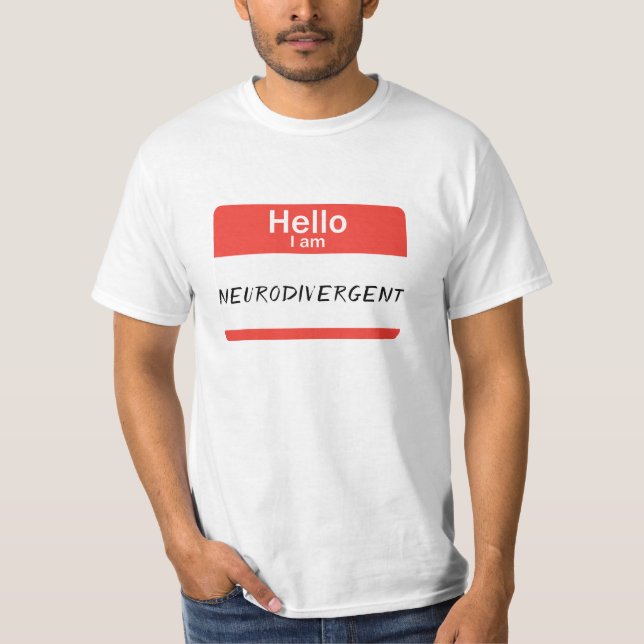 T-Shirt Nametag Neurodivergent (Devant)