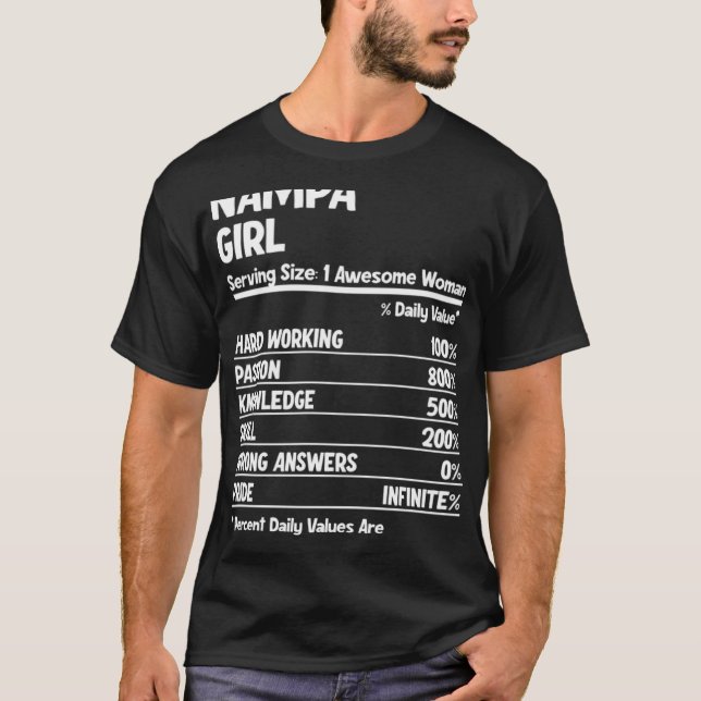 T-shirt Nampa Girl (Devant)