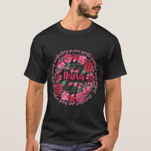 T-shirt Nana aimante style floral bohème joyeuse fête des