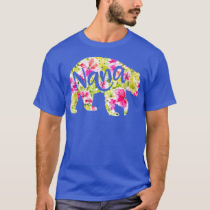 T-shirt Nana Bear Femmes Pajamas de grand-mère de Noël
