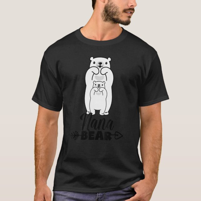 T-shirt Nana Bear Fier Nana Matching Famille (Devant)