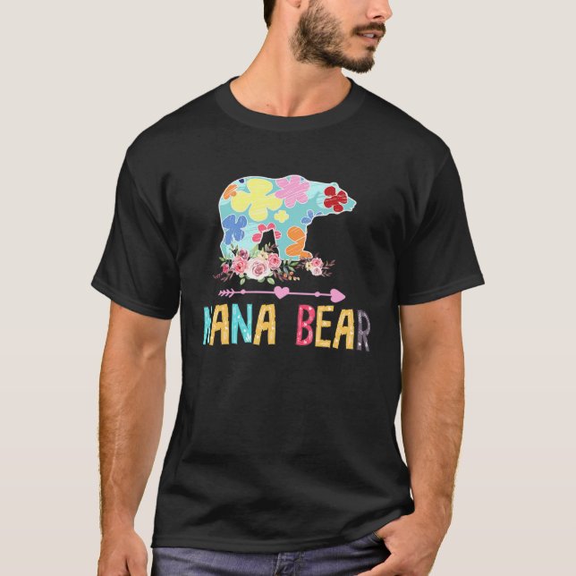 T-shirt Nana Bear Floral (Devant)