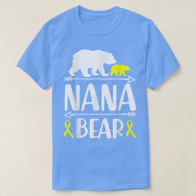 T-shirt Nana Bear Grandma De Sensibilisation Au Cancer Che (Design devant)