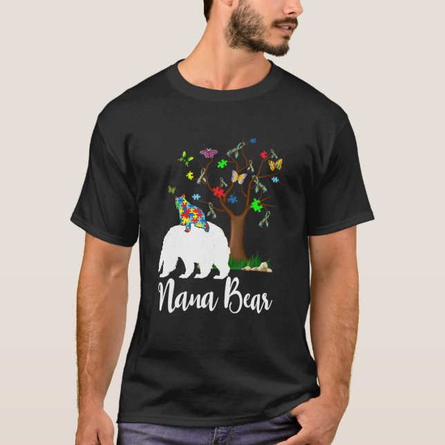 T-shirt Nana Bear Sensibilisation sur l'autisme Love Suppo (Devant)