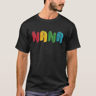 T-shirt Nana Brick Master Builder Bâtiments Blocs Famille