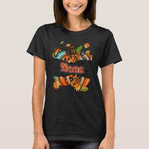 T-shirt Nana Citrouille Leopard Nana Merci Grateful Blesse