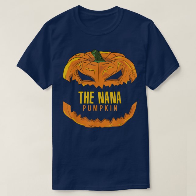 T-shirt Nana Citrouille Matching Family Group Halloween Pa (Design devant)