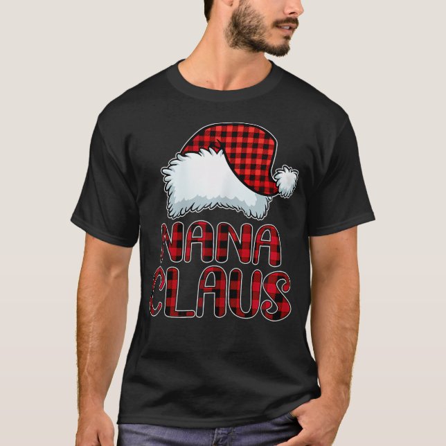 T-shirt Nana Claus Chemise Funny Noël Famille de jumelage (Devant)