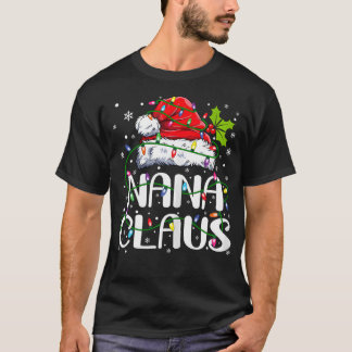 T-shirt Nana Claus Chemise Noël Lumières Famille Matchine