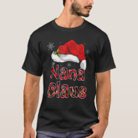 Nana Claus Chemise Santa Hat Red Buffalo Plaid Chr