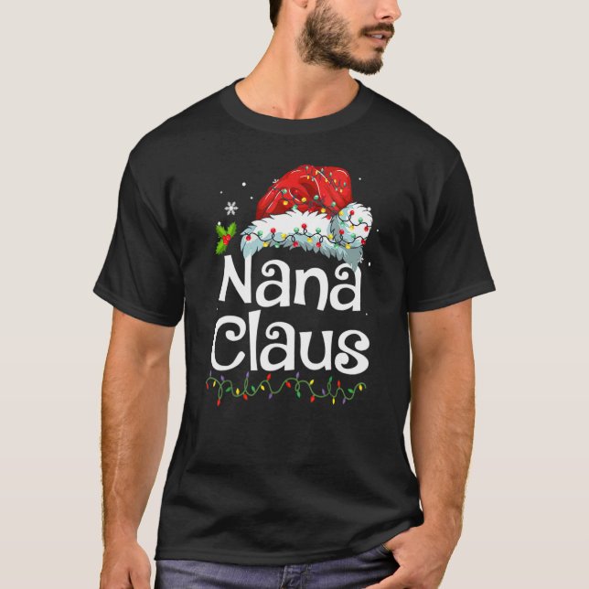 T-shirt Nana Claus  Christmas Pajama Family Matching Xmas  (Devant)